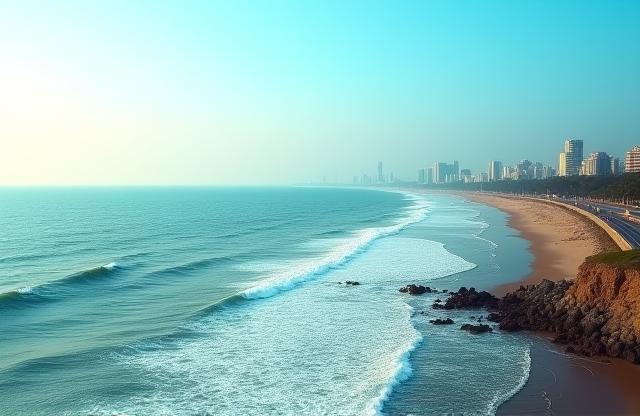 Scenic Mumbai coastal view location