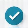 Icon representing selecting or approving