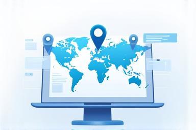 Image representing a digital location database interface