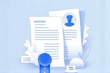 Image representing government documents and stamps for permits